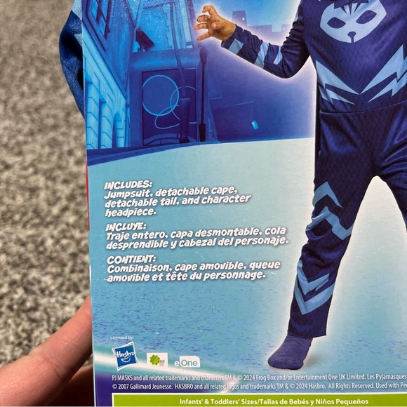 New PJ Masks Power Heroes Halloween Costume Size Toddlers 2T Blue CATBOY - Picture 6 of 7